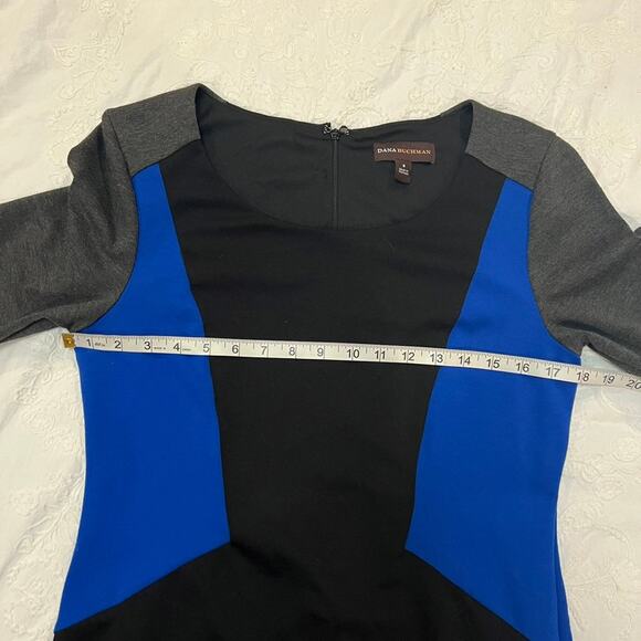 Dana Buchman Colored Blocked Panel Sheath Dress size 8 - Picture 3 of 8